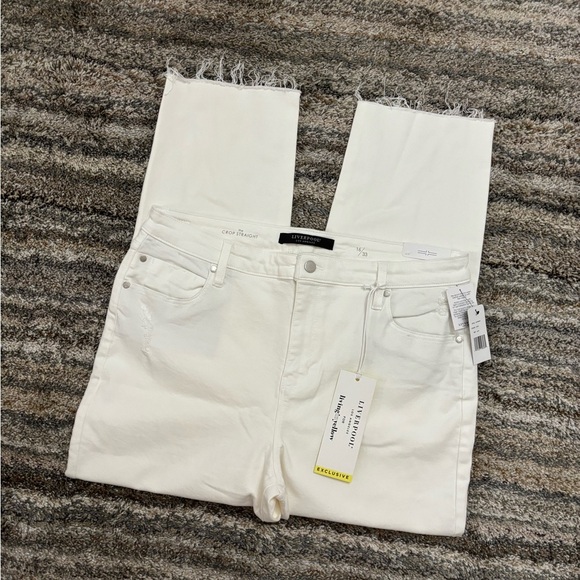 Liverpool Cropped Straight Leg Jeans Sz 16/33 NWT | Liverpool Straight Leg Jeans - Picture 2 of 12